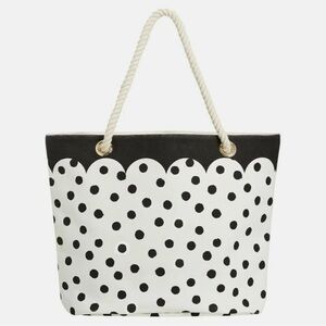 Pottery Barn Emily & Meritt Polka Dot Tote Bag